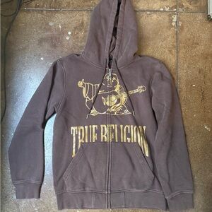 True Religion Chocolate Brown Hoodie